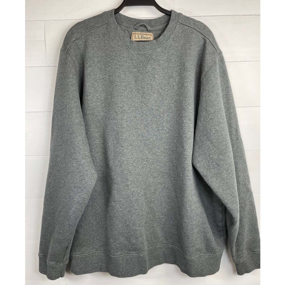 L.L. Bean Athletic Sweats Classic Crewneck Sweatshirt Gray XL Tall OKC40